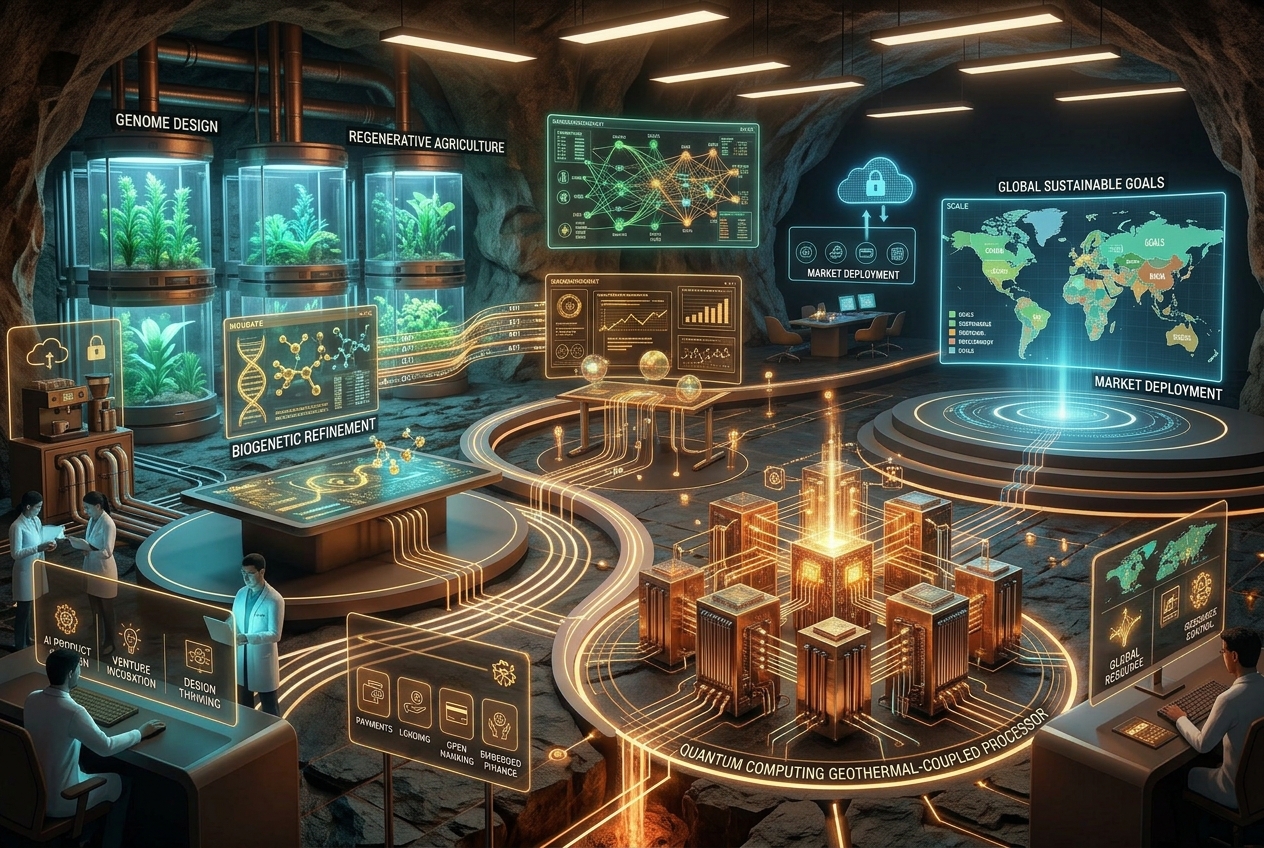 AI integration architecture linking enterprise systems and AI agents
